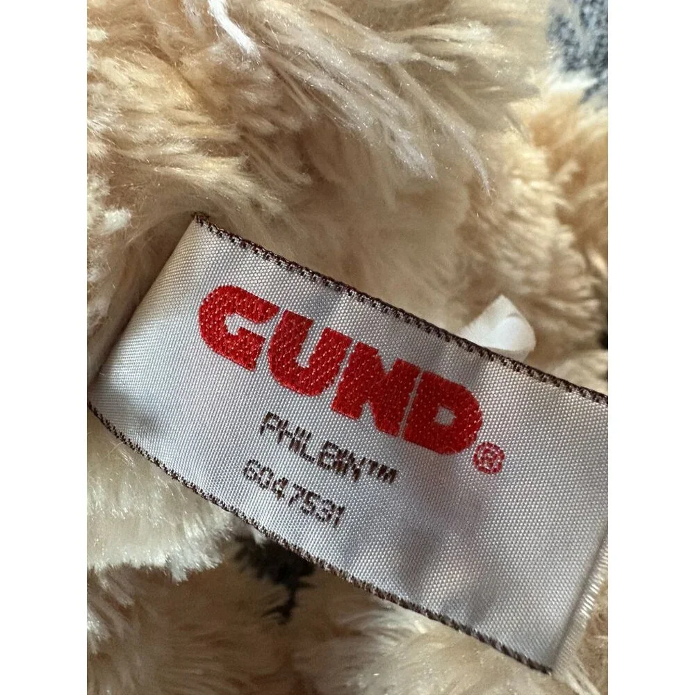 Gund‎ Philbin Teddy Bear Cream Shaggy Plush Stuffed Animal 13 inch 6047531